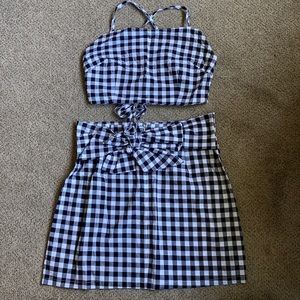 Plaid Matching Set